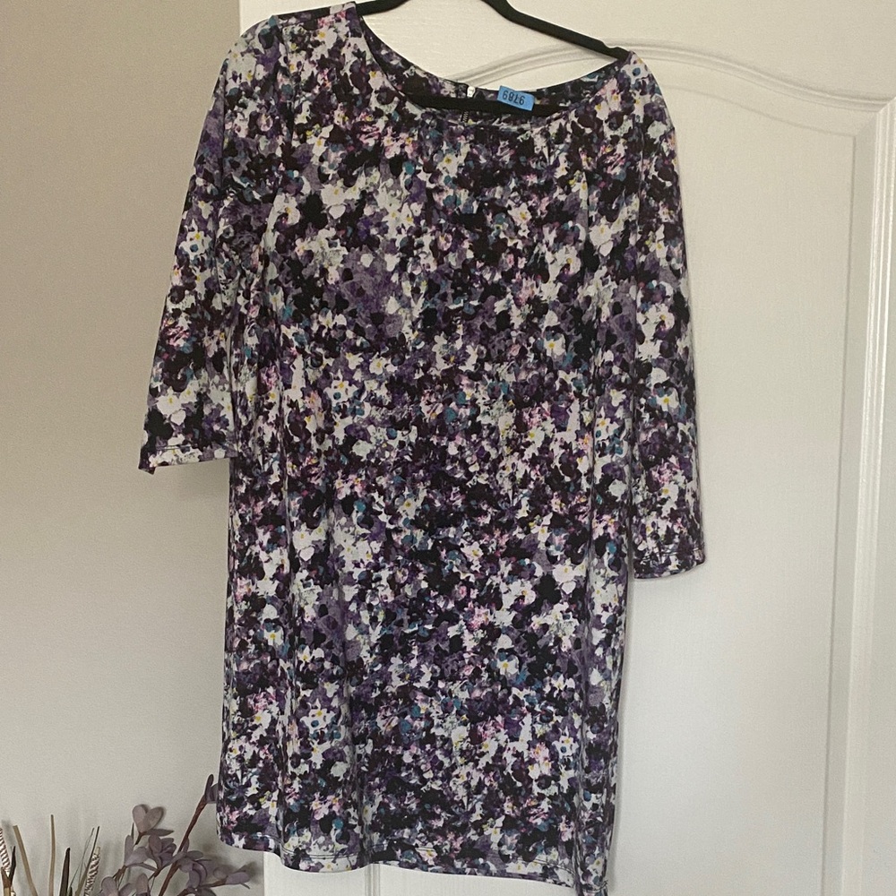 H&M Multicolor Floral Long Sleeve Dress